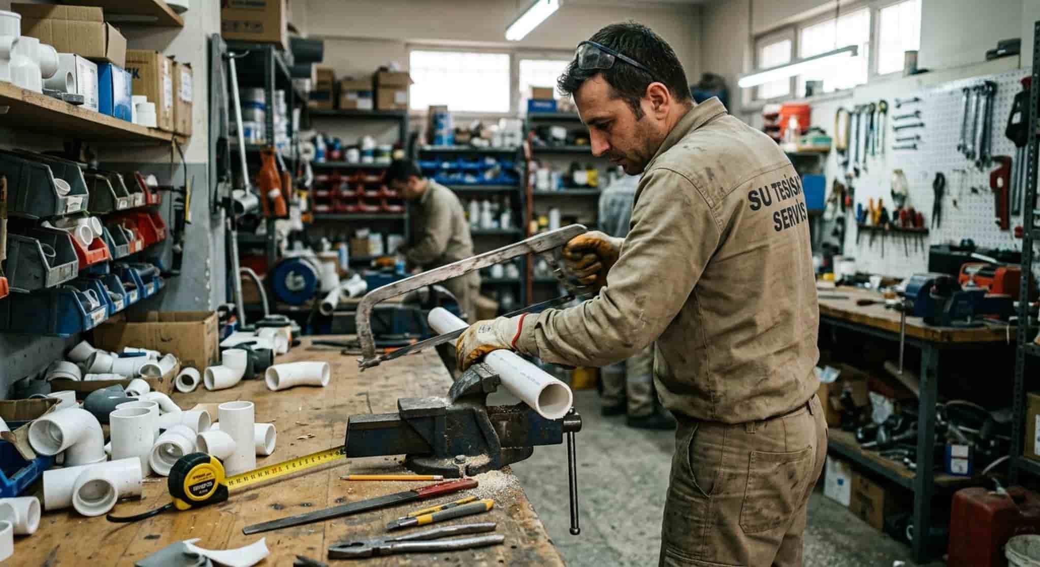 Boru montajı islemi